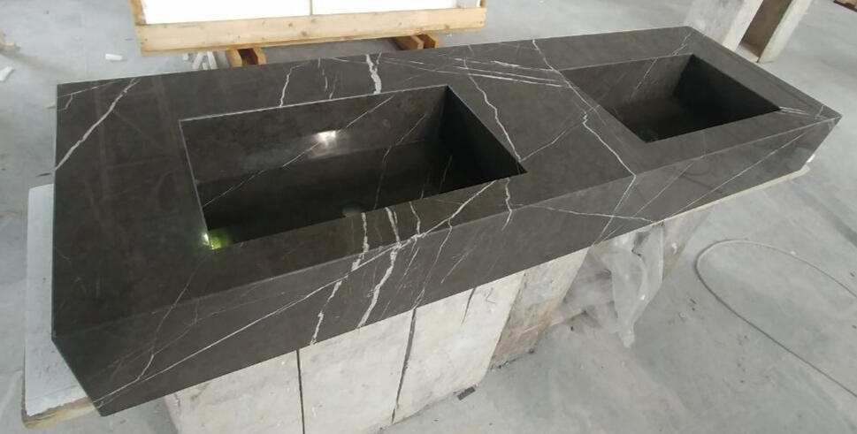 Lavandino marmo nero