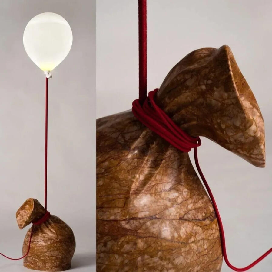 lampada marmo design